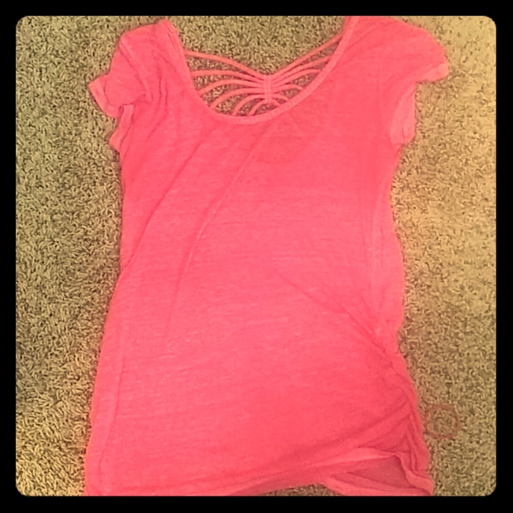 A pink Lacey t-shirt